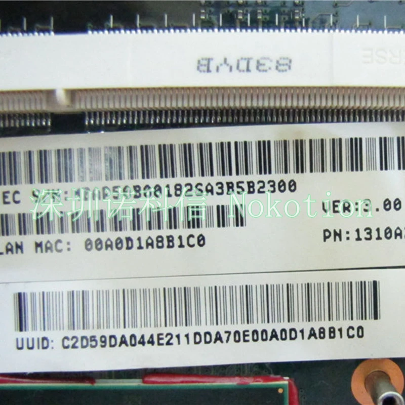 Материнская плата NOKOTION 6050A2184601-MB-A02 MBAP50B001 MB. Ap50b. 001 для ноутбука acer aspire 8920 965PM DDR2 с