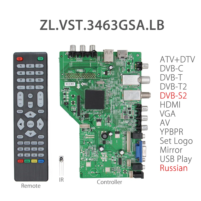 ZL.VST.3463GSA. Фунтов лёгкий нейлоновый трос цифровой сигнал DVB S2 T2 C Универсальный ЖК