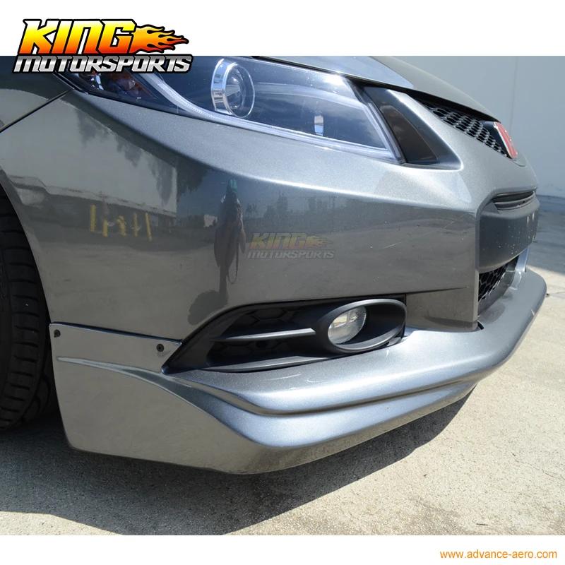 Подходит для 2012 2013 9Th Gen Honda Civic Coupe 2Dr Usdm Modulo Style неокрашенные черные передние