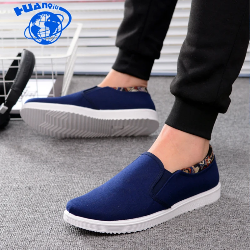 HUANQIU 2018 fashion spring/autumn breathable canvas shoes men sneakers low top flats Men Non-slip casual ZLL505 |