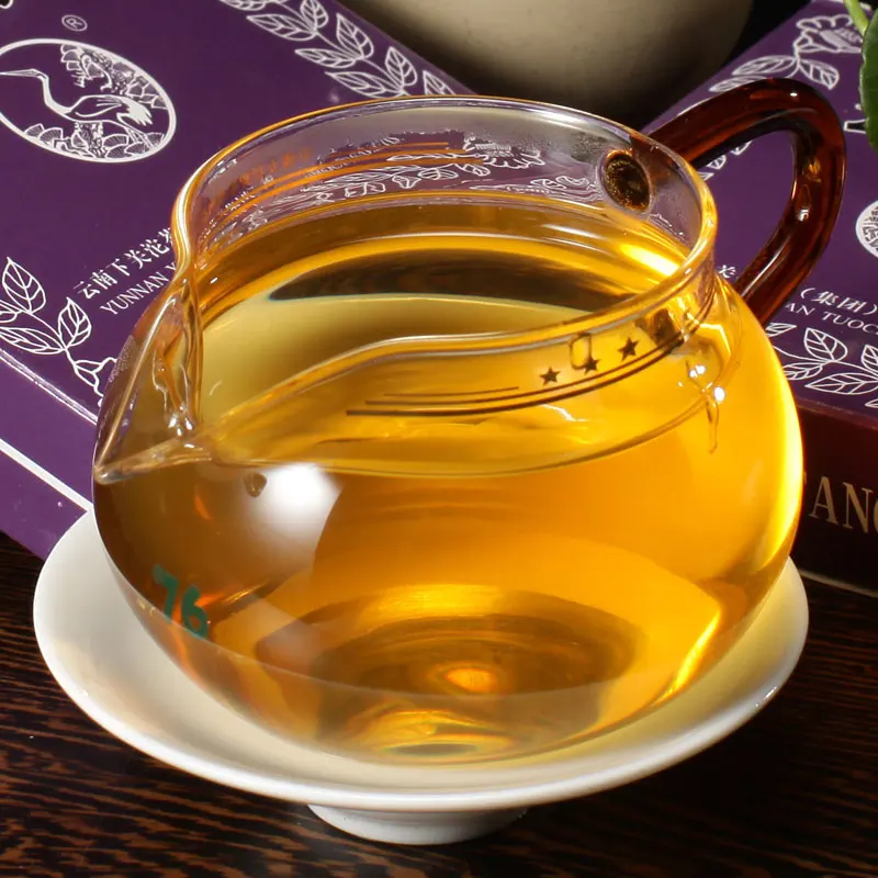 2010 чай Xia Guan Raw Pu-erh Юньнань кирпич фиолетовый Shen Pu-erh чай 125 г