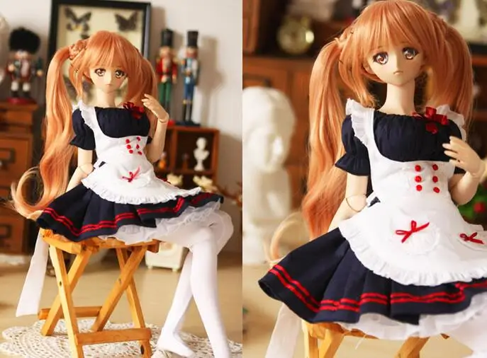 Новый светло голубой/оранжевый/темно синий/розовый фартук pinkycolor костюм 1/3 SD DD DDDY