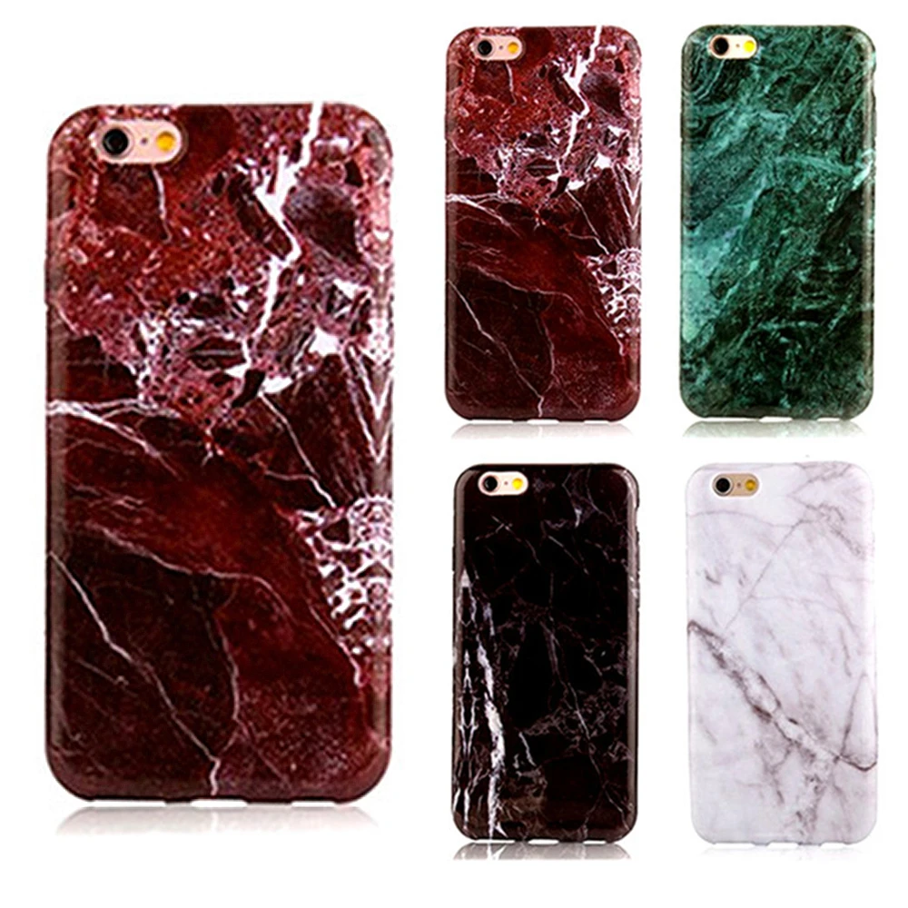Marble Pattern Phone Case For iPhone 5 5S 6 s 7 8 Plus Cover Women Soft Protective Cases 6S | Мобильные телефоны и