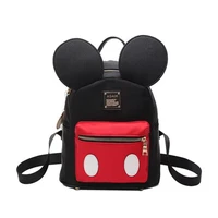new fashion brand design women backpack mickey shaped bag cute funny women evening bag backpack for birthday gift