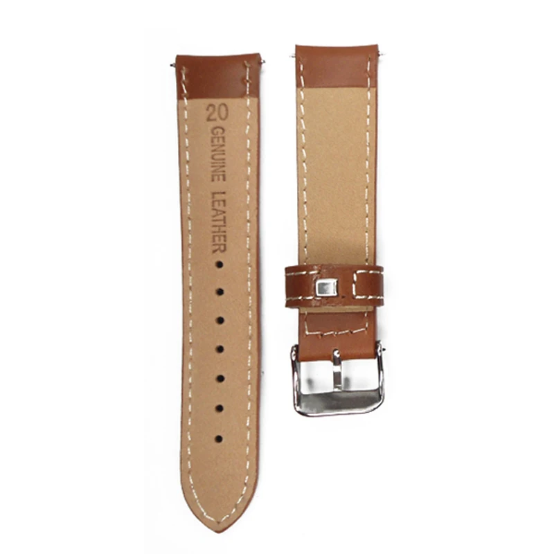 Ремешок для часов YQI винтажный ремешок из натуральной кожи 20 мм светло