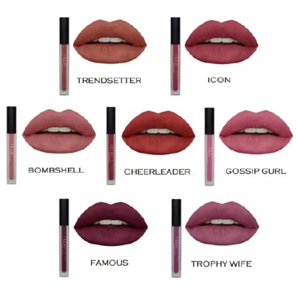 Сексуальные губная помада водостойкий макияж телесного цвета жидкая с