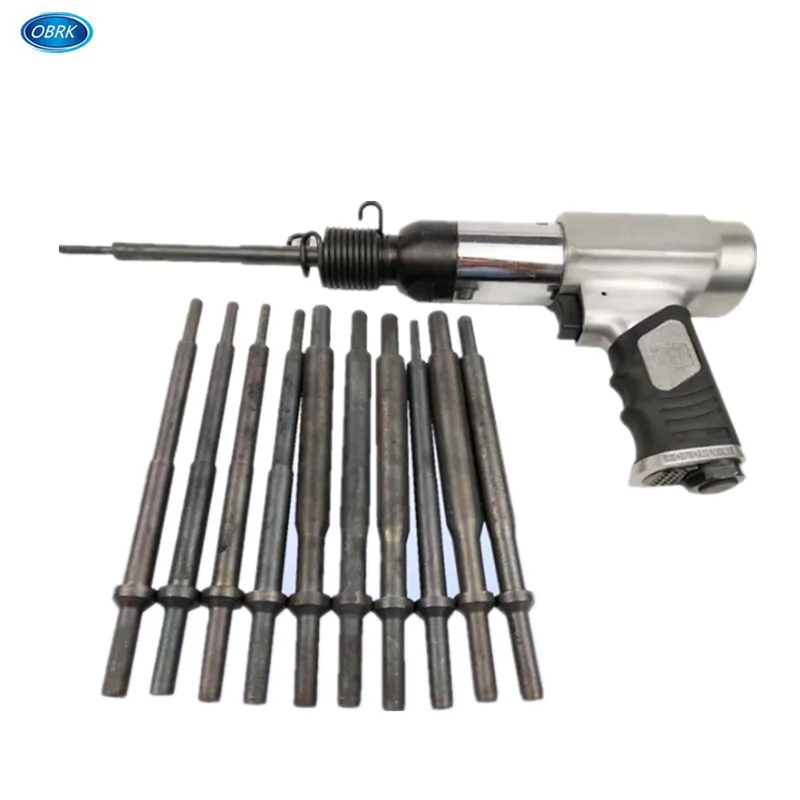 Pneumatic Valve Guide Dismounting Tool Impact Air Shovel With 11PCS Plunger Chip | Sheet Metal Tools Set