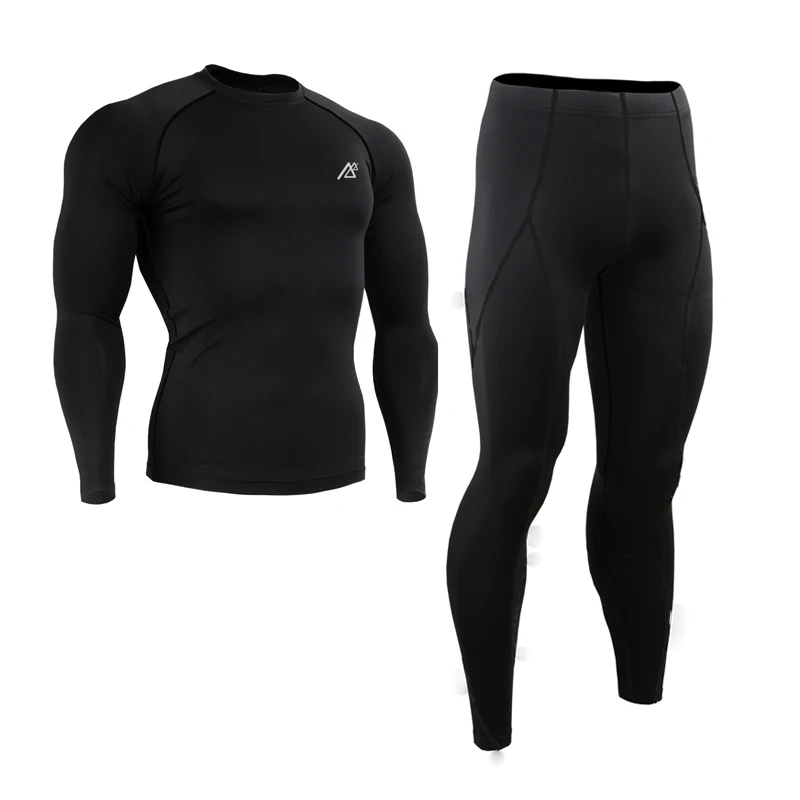 

Men Compression Shirts Long Sleeve Cycling Base Layer Under Skin Tights Clothing Gym Training/Outdoor Sport MMA S~4XL