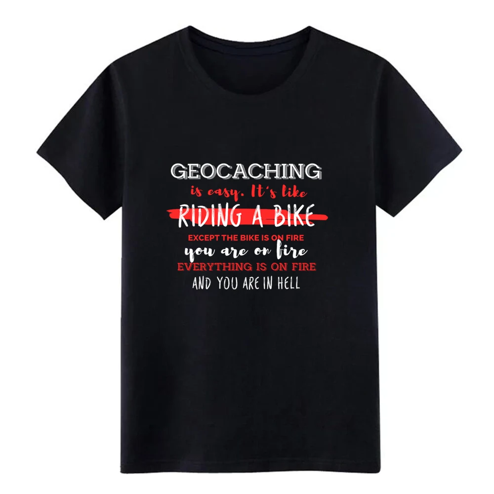 Geocaching is easy it s like riding футболка для мужчин с коротким рукавом и персонажем S 3xl