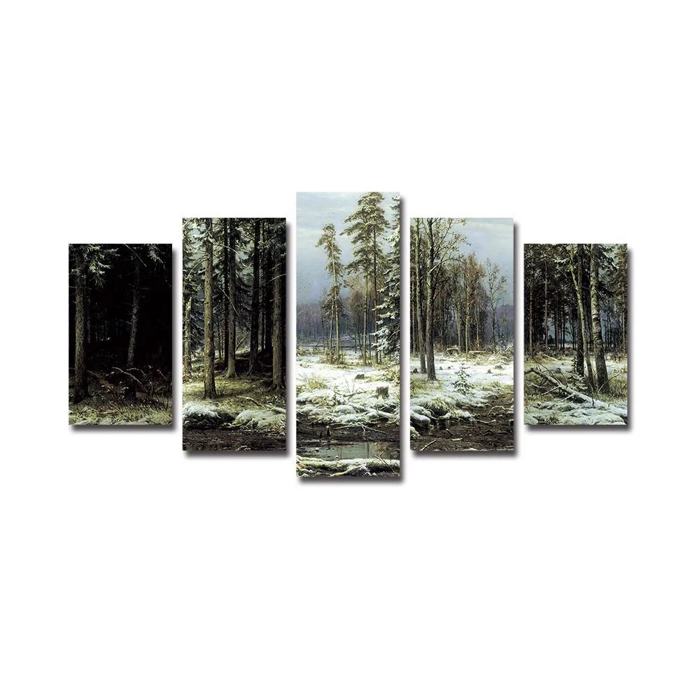 Модульные фотографии настенные художественные HD принты 5 шт. холст картина из