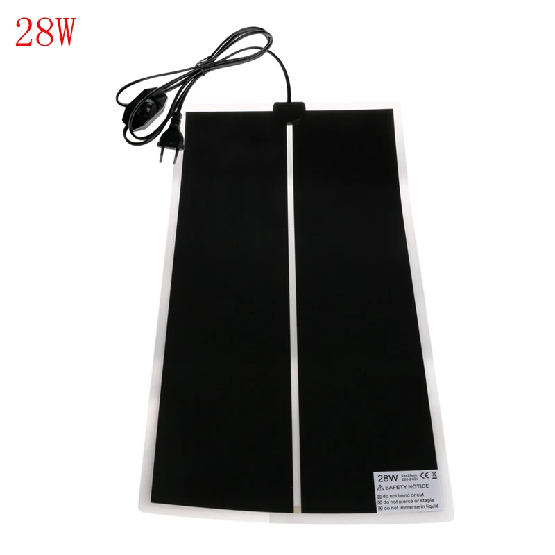 28W 220-240V EU Plug Регулируемая Температура подогреватель для домашних животных теплые рептилий кровать коврик 5/7/14/20/28 Вт - Цвет: 28W