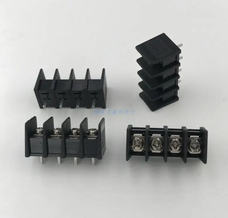 20 шт 7 62 мм забор PCB Клеммная колодка K25C 7.62MM светодиодная черная средняя