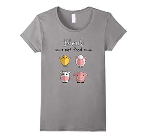 Футболка с надписью Animal Are Friends Not Food женская футболка в летнем стиле футболки для