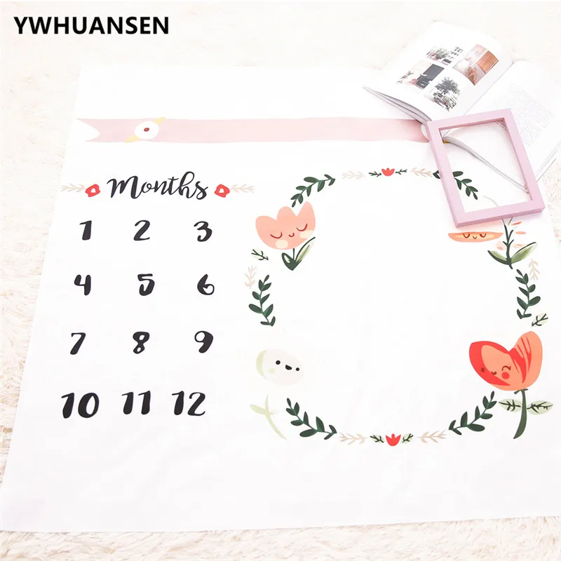 YWHUANSEN 100*100 см хлопок ребенок позирует реквизит для выращивания ребенка