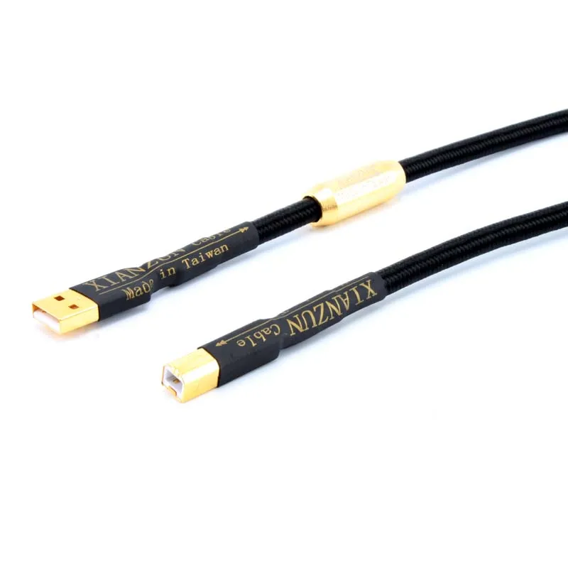 XIANZUN W-100US бескислородный медный USB кабель декодирование разъем для звуковой карты DAC жесткий диск кабель для передачи данных HIFI USB аудио кабель