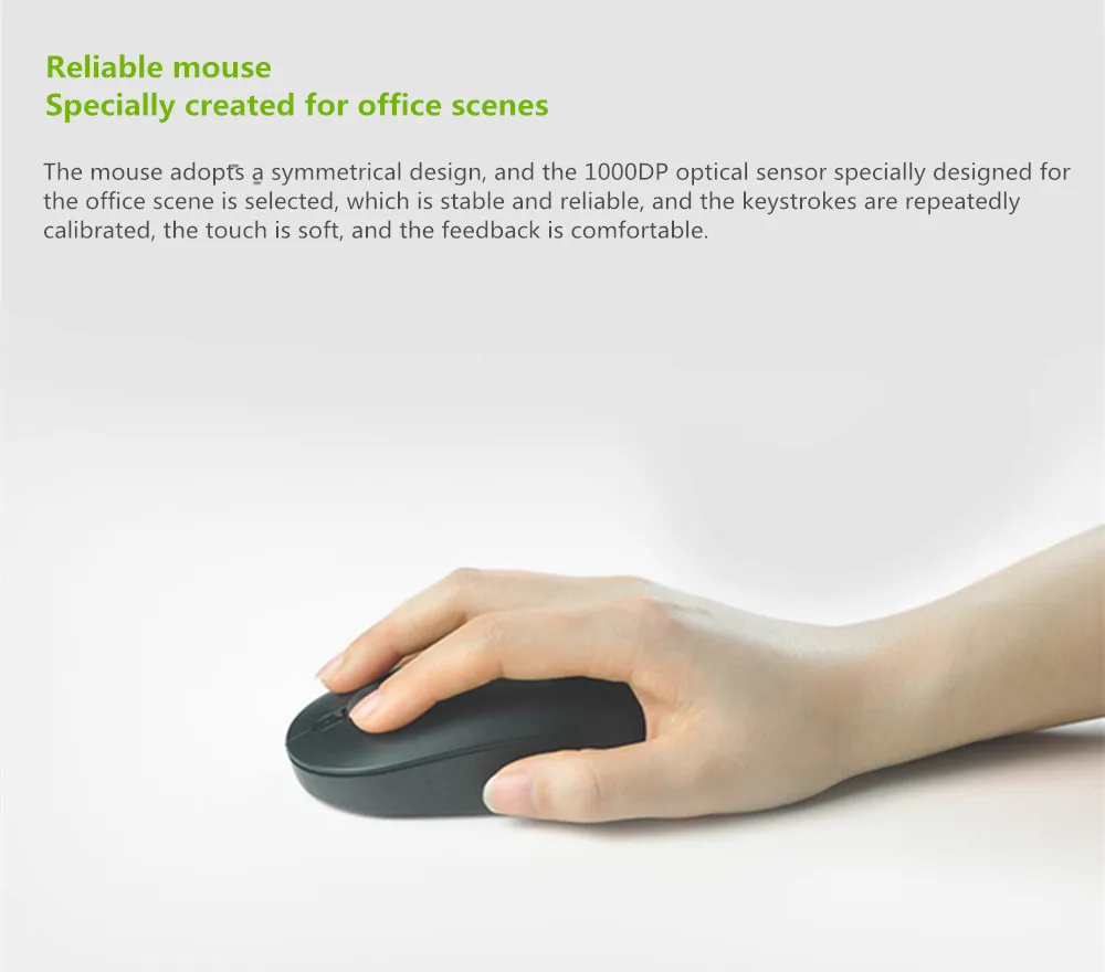 Xiaomi MIIIW Wireless Office Keyboard Mouse Set Windows/Mac System One-button switching 104 Keys 2.4GHz IPX4 Waterproof Keyboard
