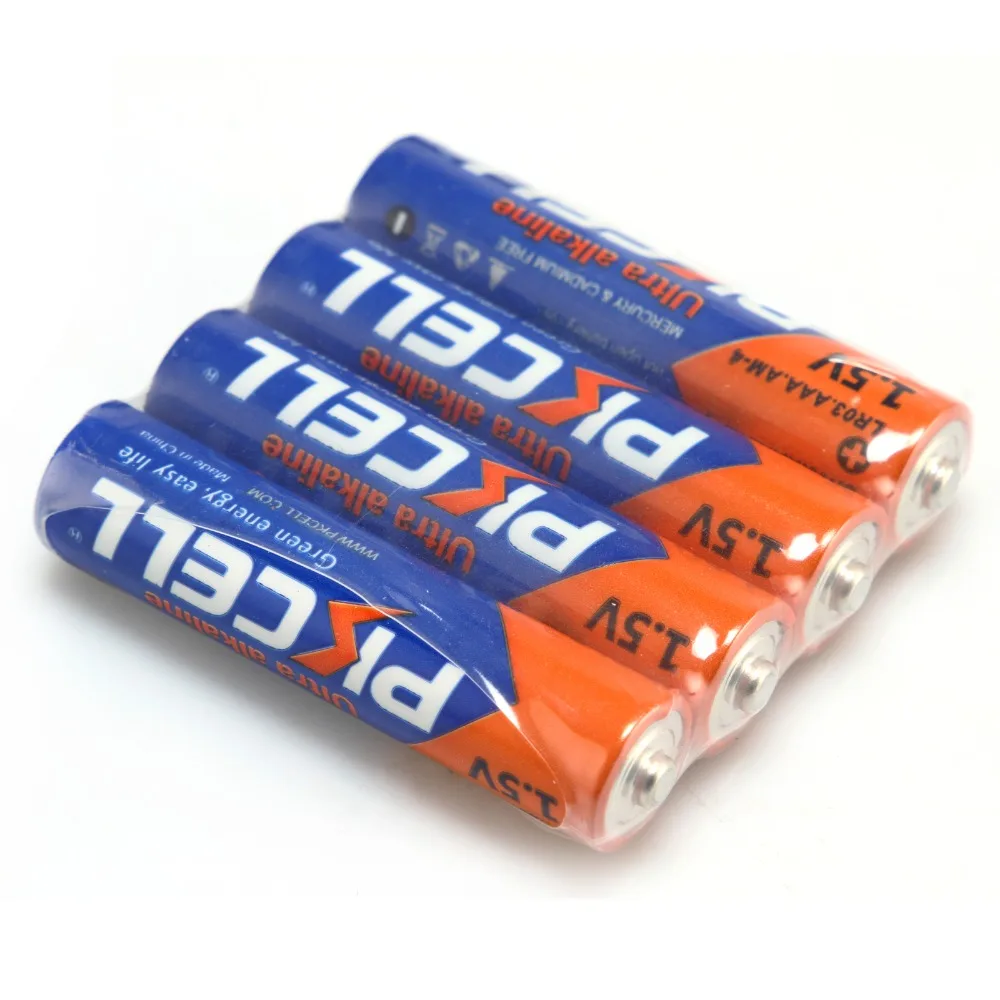Pkcell 20 шт. AAA LR03 1 5 в AM 4 щелочная батарея для игрушек удаленные одиночные
