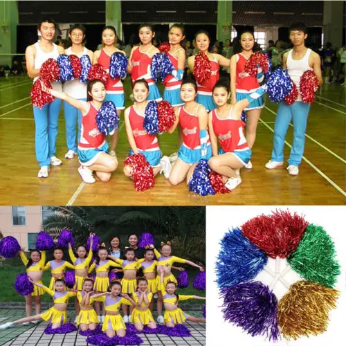 Поп ручной Poms Cheerleader Cheer Dance вечеринка декор футбольного клуба| |