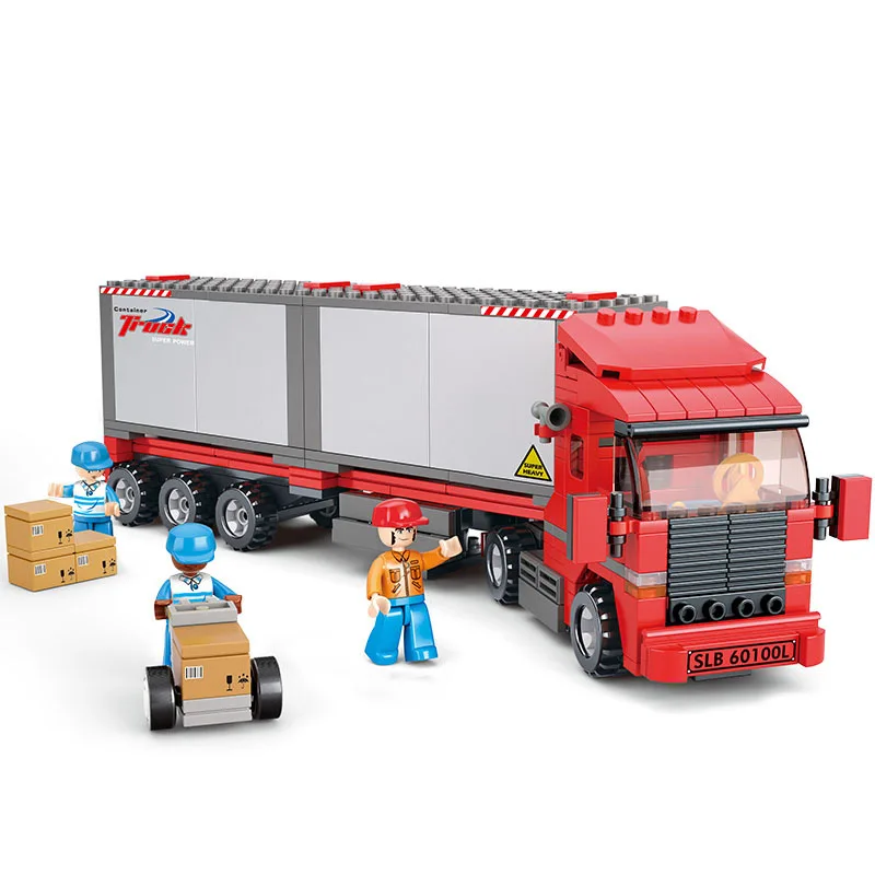 BOHS модели и строительный Контейнер для игрушек строительные блоки грузовиков DIY