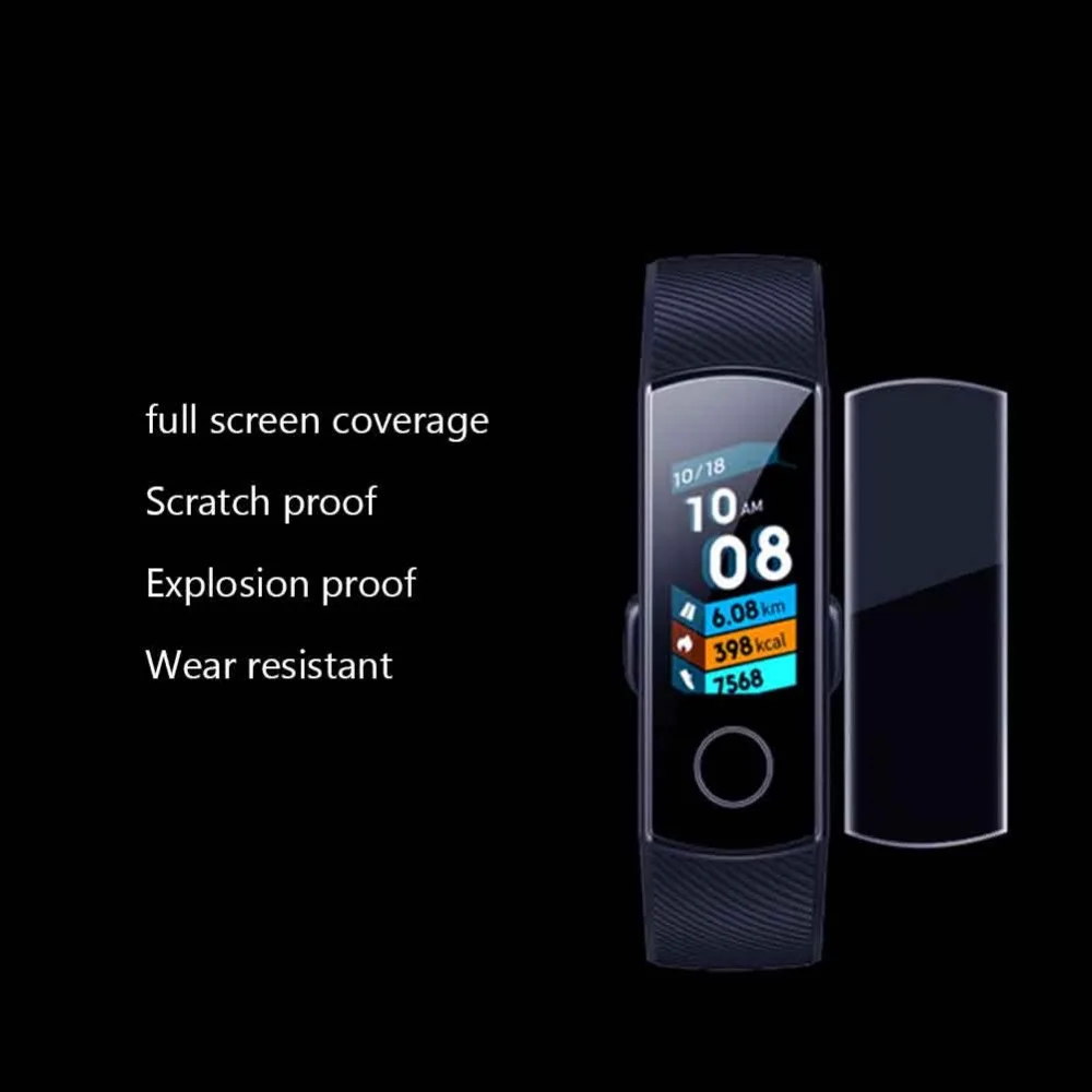 Ультрапрозрачный Мягкий чехол из ТПУ для полного экрана ремешка 4 Huawei Honor Band