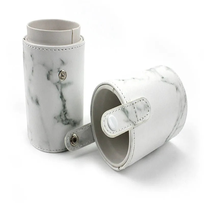 3 Size Portable Travel PU Marbling Makeup Brushes Holder Empty Container Storage Cosmetics Brush Organizer Tools | Красота и здоровье