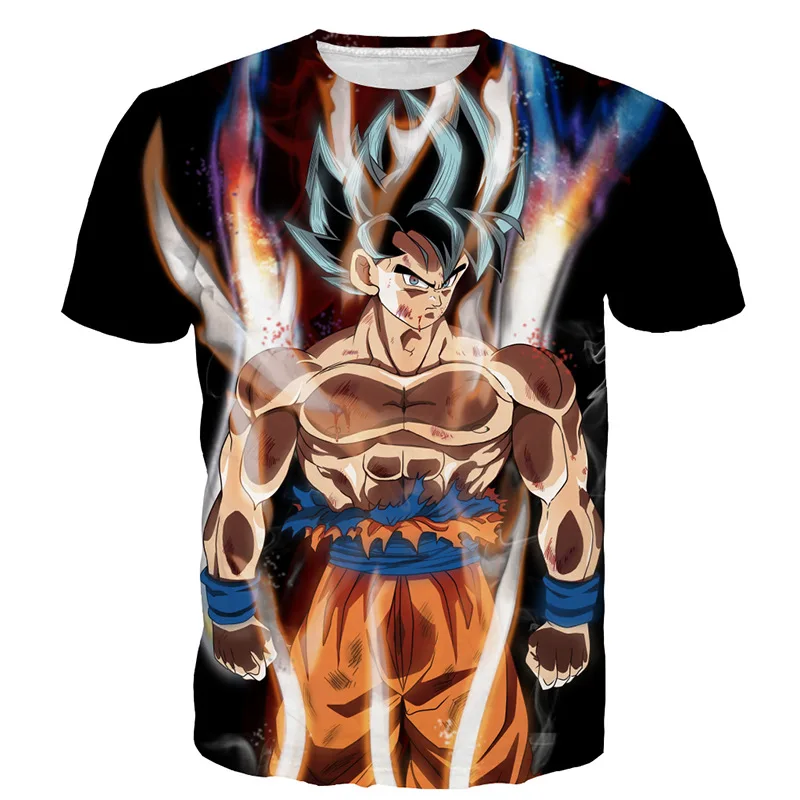 2018 New men's Dragon Ball anime tights male sleeved summer T-shirt compression clothing fitness | Мужская одежда