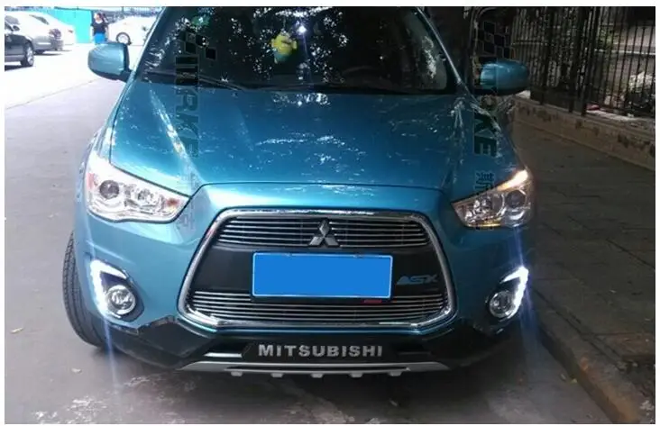 Osmrk LED DRL Противотуманные Фары Светильник для Mitsubishi ASX 2013 5 с объективом проектора