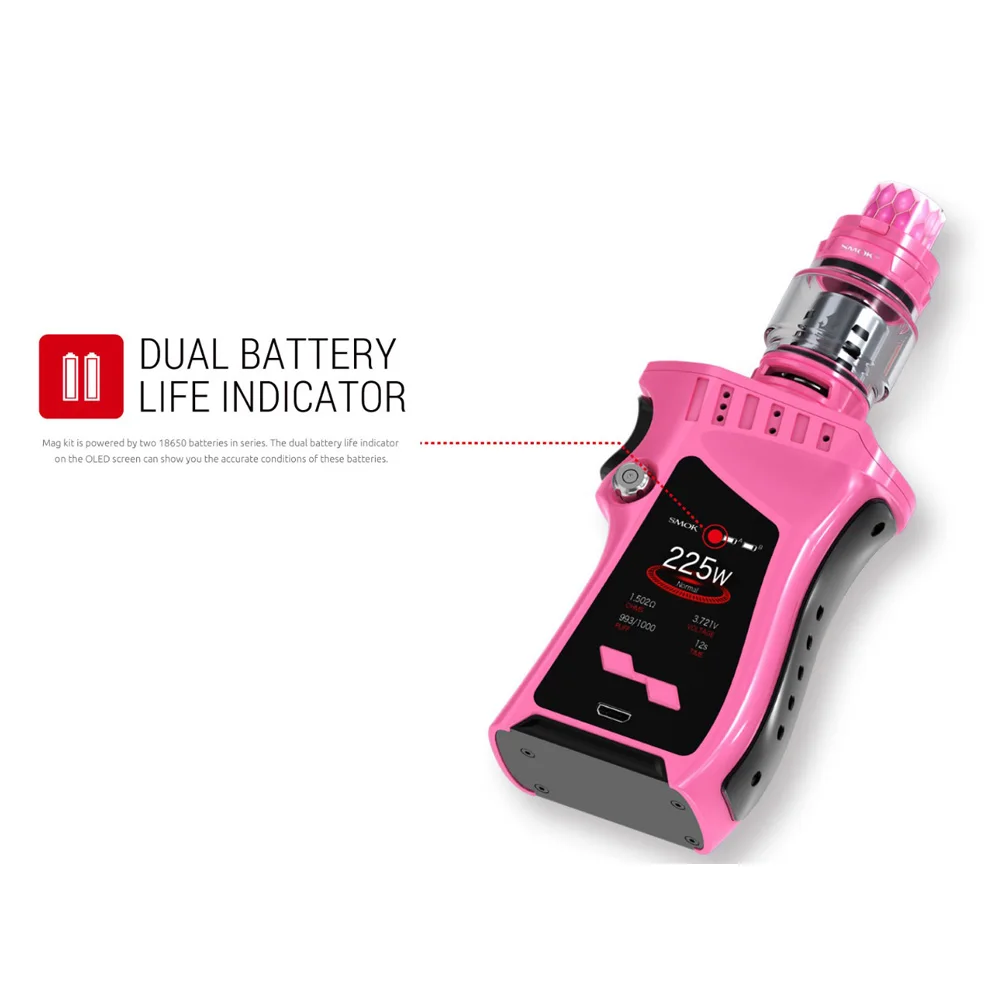 Оригинальный SMOK комплект MAG 225 W коробка Mod с TFV12 Prince Tank 8 мл распылитель испаритель