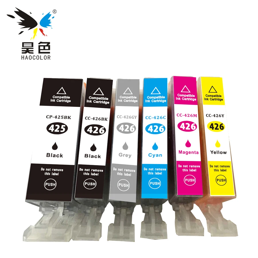 Картридж для canon PIXMA MG5140 MG5340 MG6140 совместимый с чернилами 6 шт. PGI 425 425XL CLI совместимы