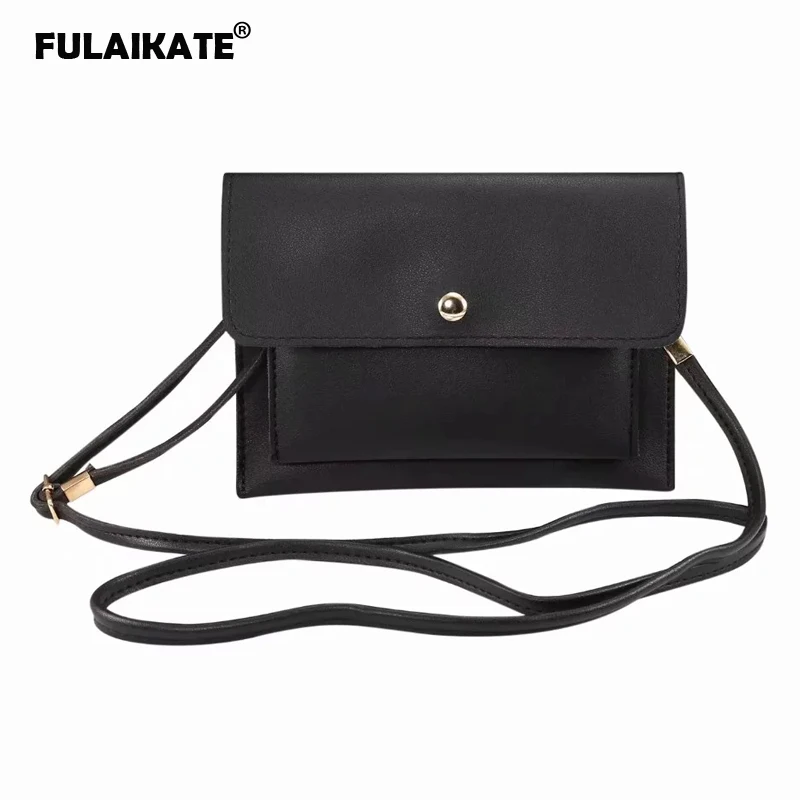 

FULAIKATE 6.3" Striae 2 Layers Shoulder Bag for Samsung Galaxy S8 S9 Plus Note8 Universal Pouch for iPhone 8 Plus Phone Cases