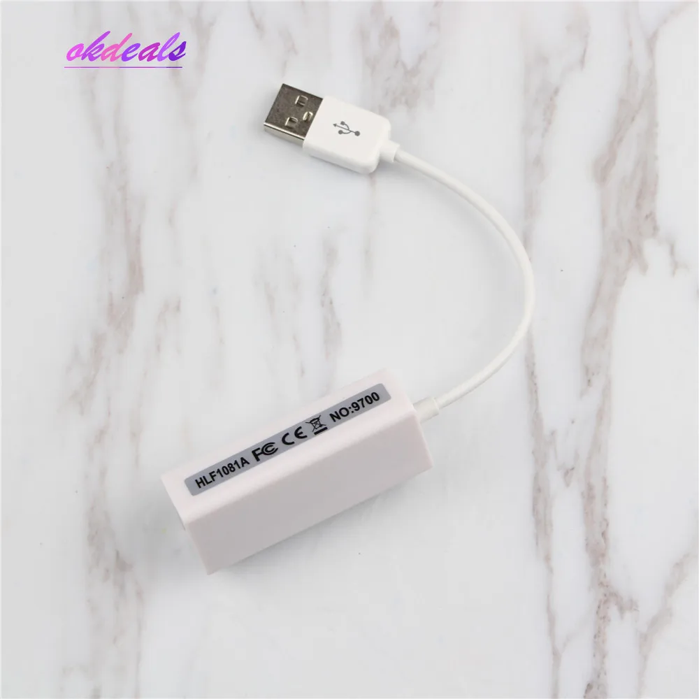 Сетевой адаптер USB 2 0 к RJ45 LAN для Apple Book Air ноутбука ПК новый 1 x USB-адаптер + Драйвер mini