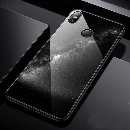 A2 Чехол для xiaomi mi x 3, чехлы для телефонов mi x3, жесткий чехол из закаленного стекла для xiaomi mi x 3, мягкая силиконовая рамка, защитный чехол - Цвет: A2