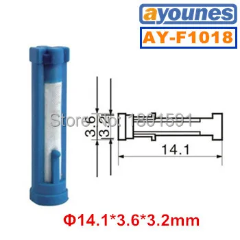 100 шт. оптовая продажа топливный инжектор фильтр micro для бензина (14 1*3 6*3 2 мм AY-F1018) |