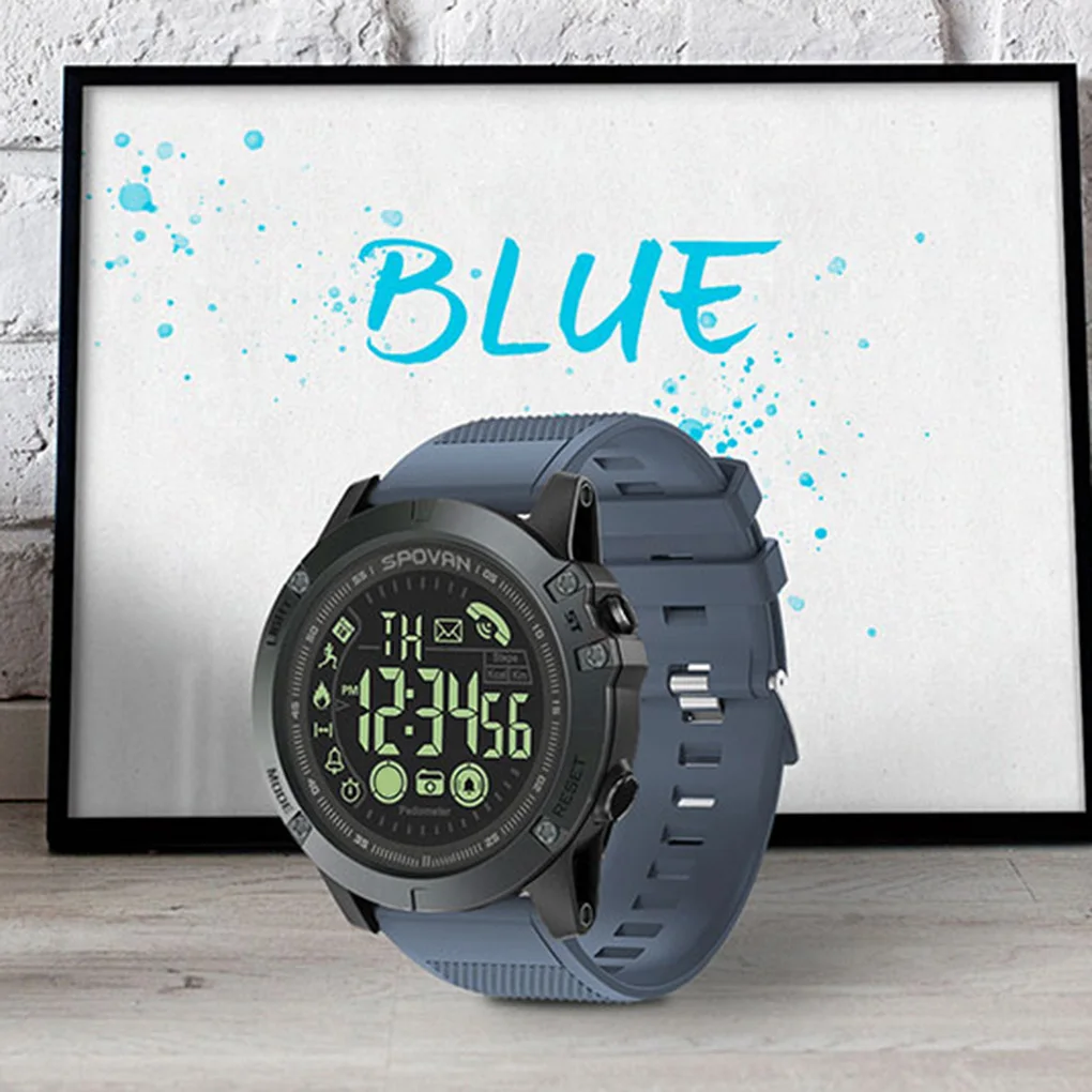 Спортивные водонепроницаемые регулируемые цифровые часы Bluetooth IP68|Смарт-часы| |