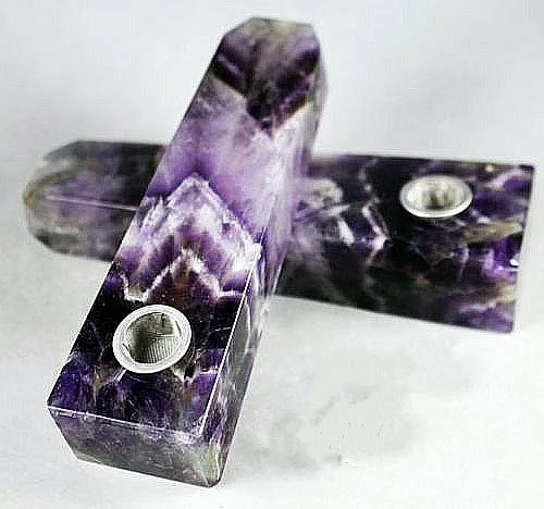 10 шт. оптовая продажа! Природный мечта аметист камень кварц Кристалл курительная