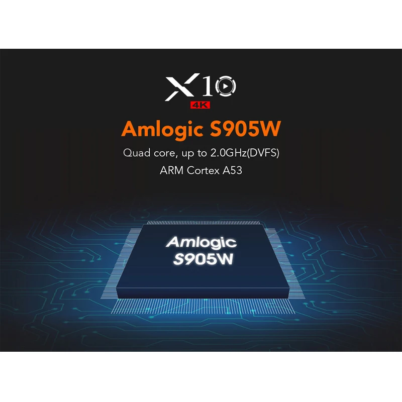 Смарт Android ТВ бокс X10 7 1 Amlogic S905W четырехъядерный 2 ГБ/16 ГБ 4 г WiFi 4K H.265 UHD HDMI 0 смарт