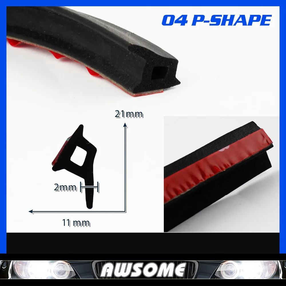 2PCS 40&quot 100CM P Shape Pillar PVC panels Lock RV Camper Rubber Truck decoration backsplash BLACK durable Edge Trim Seal Strip |