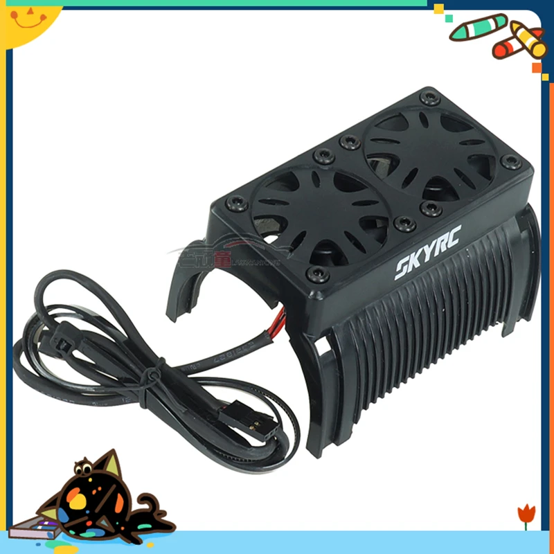 Моторный радиатор 2 вентилятора диаметром 55 мм подходит для 1/5 RC автомобиля |