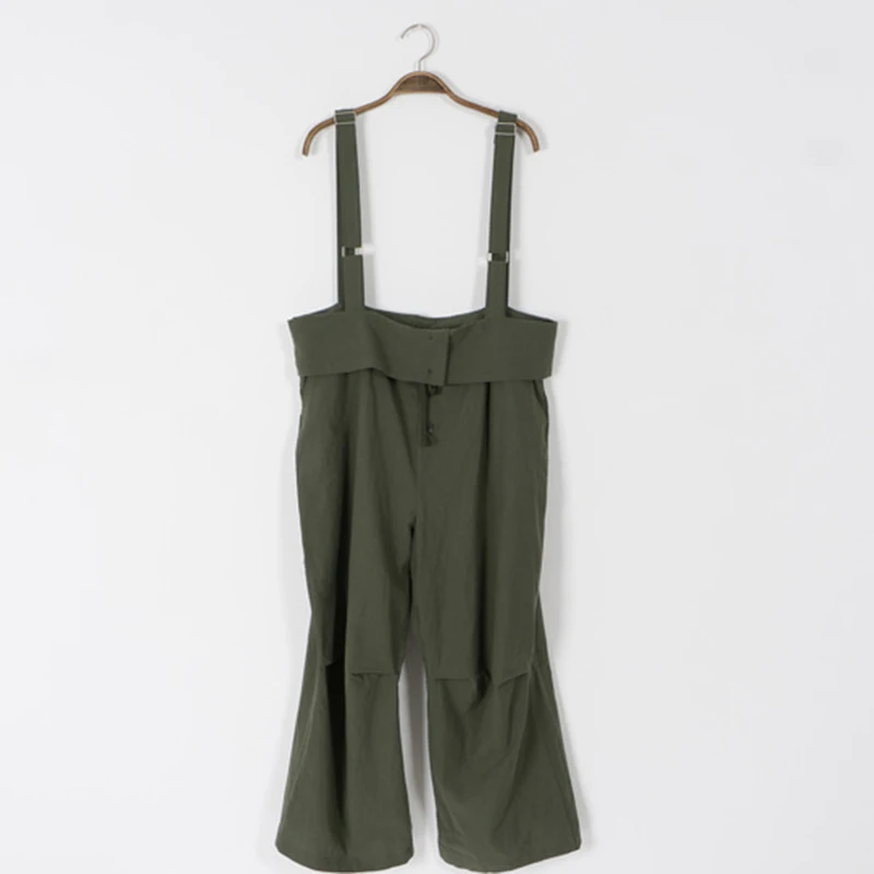 CHICEVER Sexy Spaghetti Strap Womens Jumpsuit Sleeveless Backless 2020 Summer Ruffles Ladies Casual Wide Legs Jumpsuits Fashion | Женская