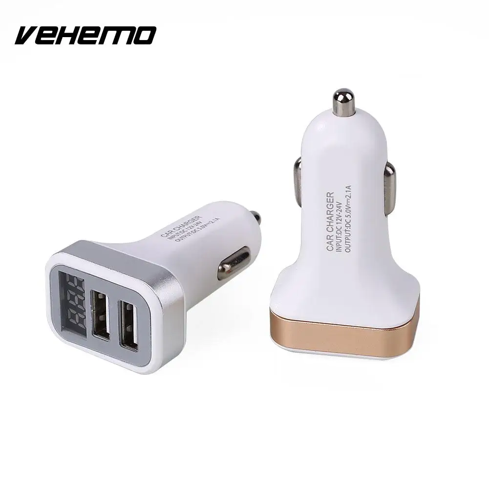 Два двойных USB выход Авто Ван мощность зарядное устройство с Вольтметр дисплей