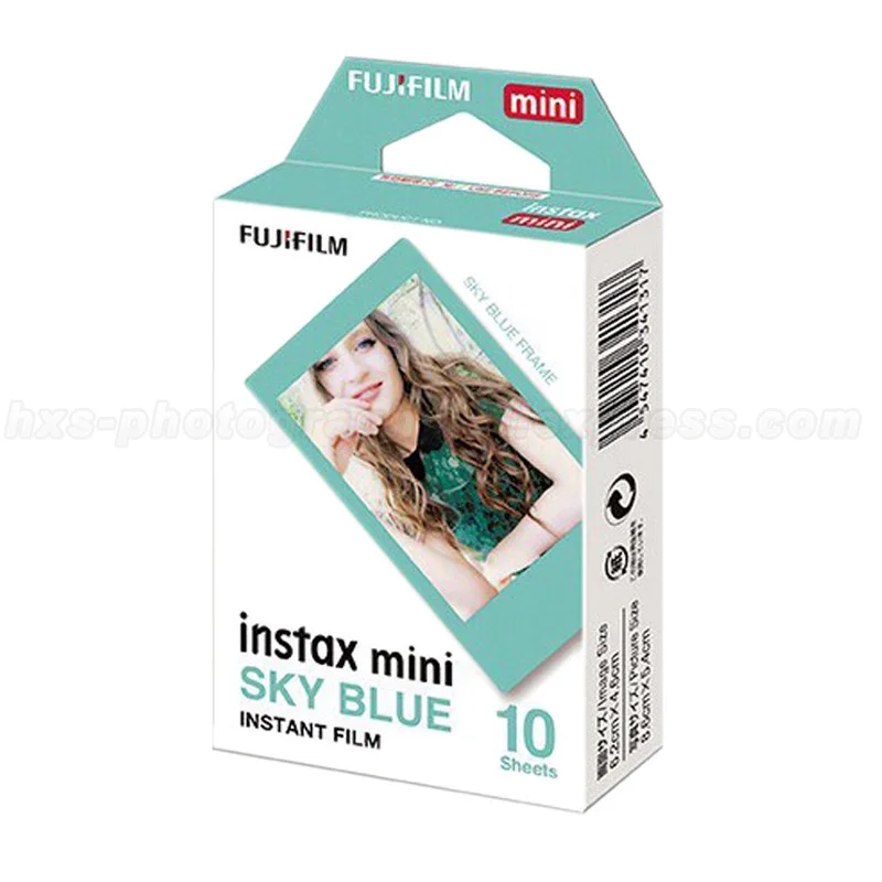 Оригинальная пленка Fujifilm Instax Mini 9 небесно голубая 10 шт. для Fuji 8 50s 7s 90 25 фотокамера