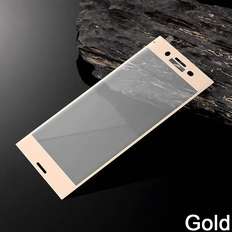 9H 3D закаленное стекло lcd изогнутый полный экран Защитная крышка для sony Xperia XZ Premium G8141 Dual G8142 защитная пленка - Цвет: Gold