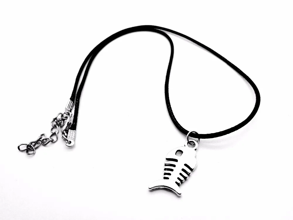 10 шт. кожаные ожерелья с изображением рыб|leather necklace|necklace simplefish necklace |