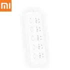 Оригинальный Xiaomi Smart Home мощность пропилен-каучука прокладки с 5 управления 5 гнезд 250V 10A с предохранителем и универсальным питанием-от источника переменного или двери новый ГБ комбинированный Джек розетки