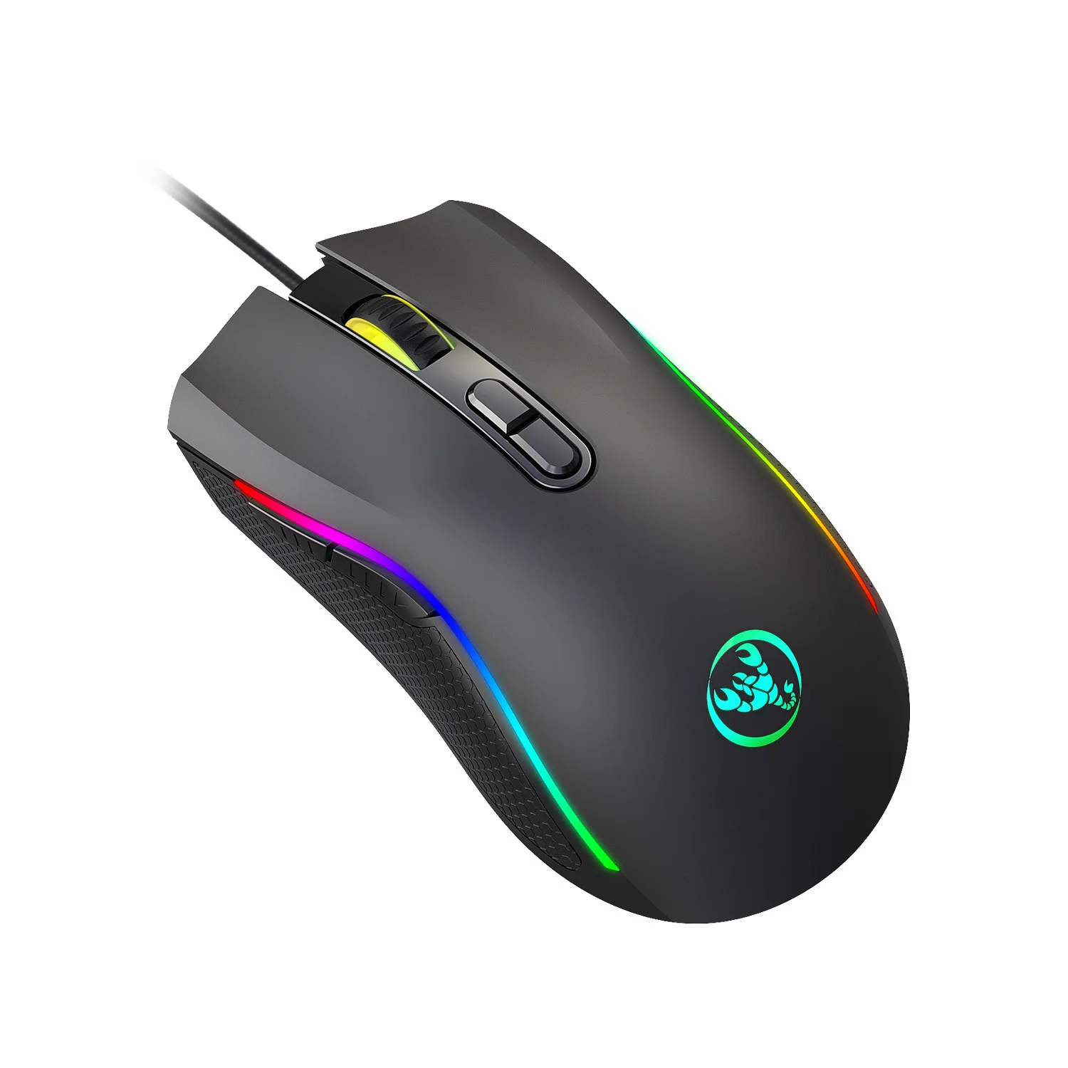 Светящаяся игровая мышь Hongsund RGB 7200 точек/дюйм 6 точек/дюйм|Мыши| |