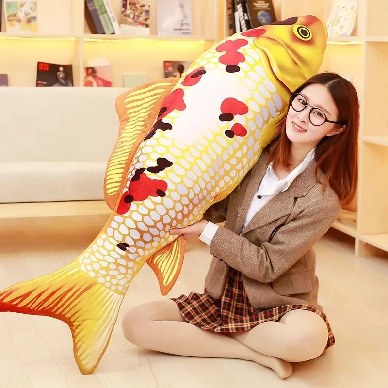 Новинка Taisho Showa красный белый гибель Карп Золотой кои рыба мягкая плюшевая
