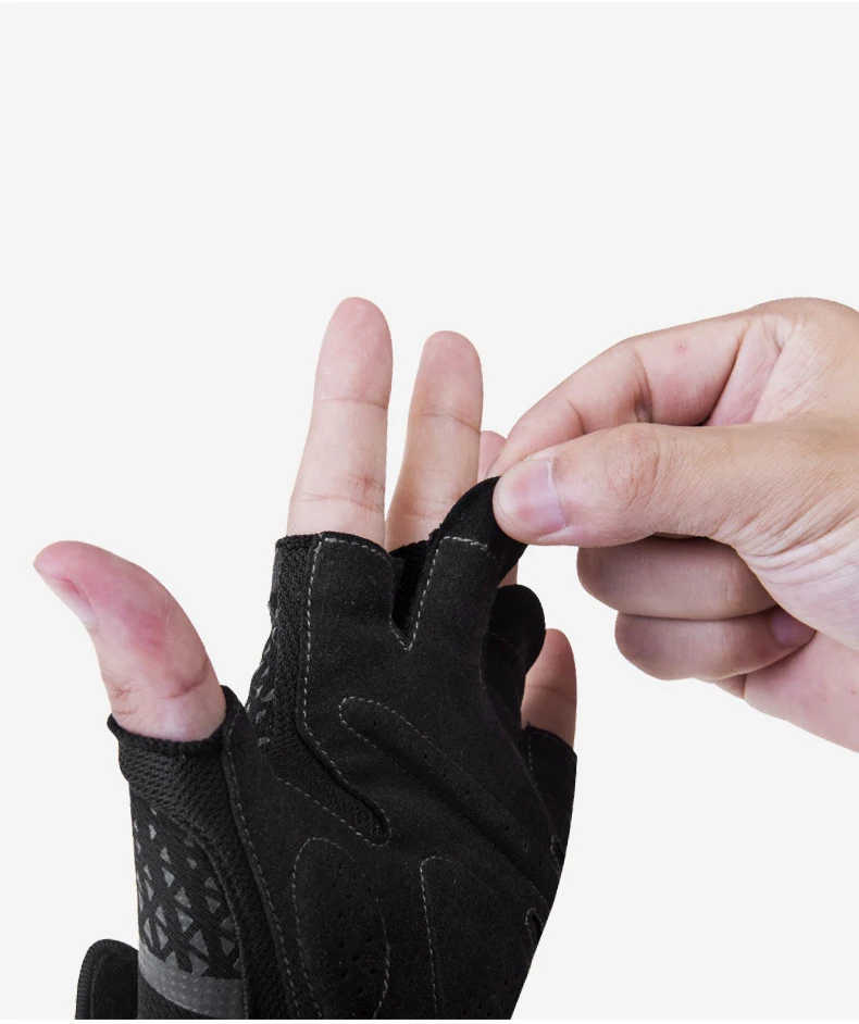 Aonijie Half Finger Sports Gloves Breathable Damping Anti-slip Cycling Running Camping Glove M52
