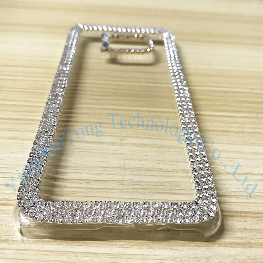 Роскошный Блестящий 3D чехол со стразами для Samsung Galaxy Note 3 4 5 7 жесткий прозрачный