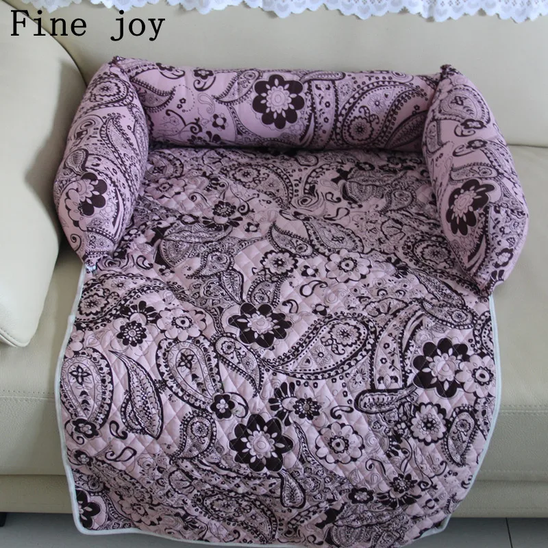 Fine joy кровати для домашних животных диваны одеяло с цветочным принтом