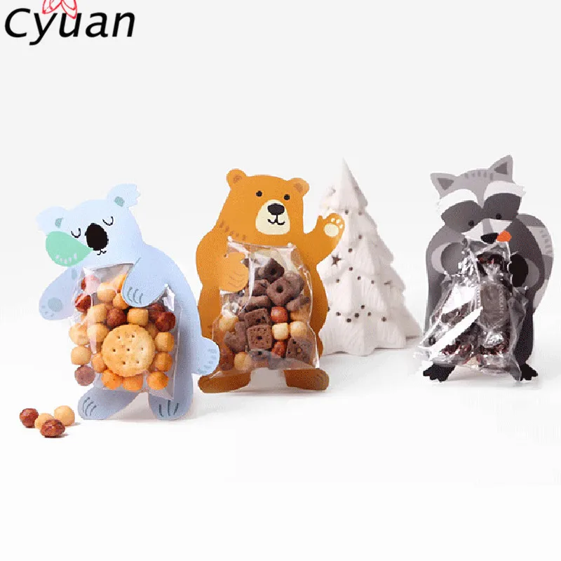 Baby Shower Favor Woodland Zoo мешок для конфет на вечеринку мини подарочная сумка день